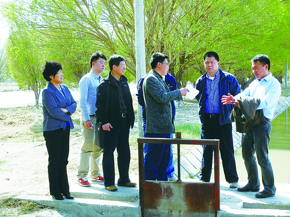 厂商共同考察伊犁农四师示范田